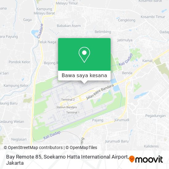 Peta Bay Remote 85, Soekarno Hatta International Airport