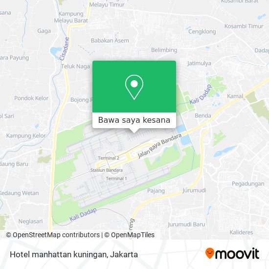 Peta Hotel manhattan kuningan