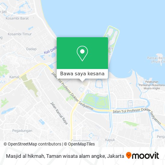 Peta Masjid al hikmah, Taman wisata alam angke