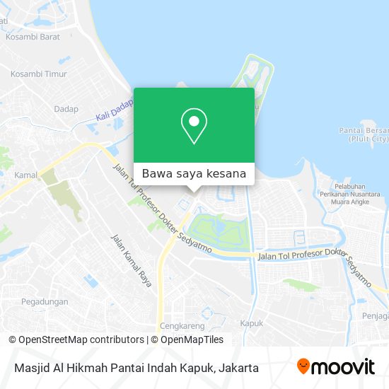 Peta Masjid Al Hikmah Pantai Indah Kapuk