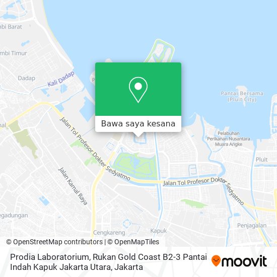 Peta Prodia Laboratorium, Rukan Gold Coast B2-3 Pantai Indah Kapuk Jakarta Utara