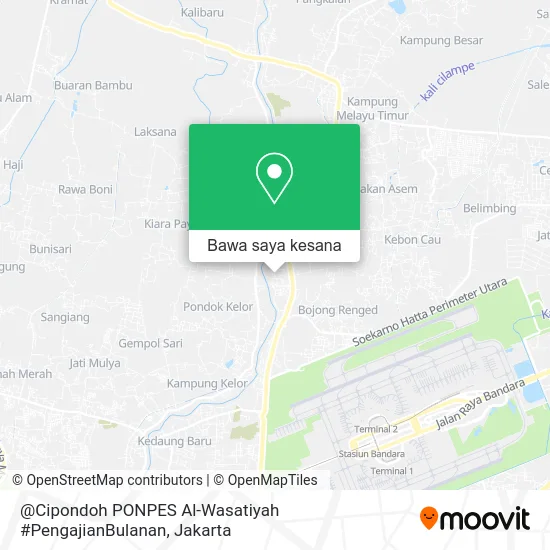 Peta @Cipondoh PONPES Al-Wasatiyah #PengajianBulanan