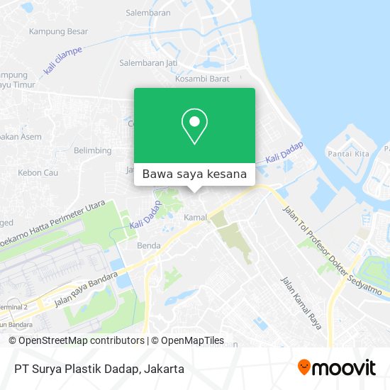 Peta PT Surya Plastik Dadap