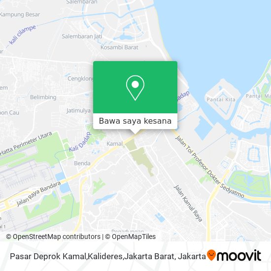 Peta Pasar Deprok Kamal,Kalideres,Jakarta Barat