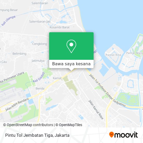 Peta Pintu Tol Jembatan Tiga