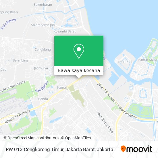 Peta RW 013 Cengkareng Timur, Jakarta Barat