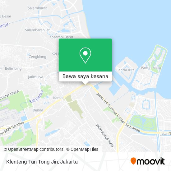Peta Klenteng Tan Tong Jin