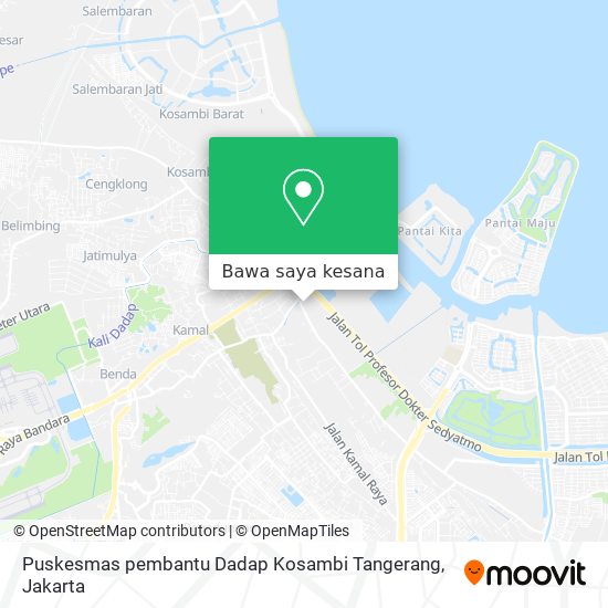 Peta Puskesmas pembantu Dadap Kosambi Tangerang