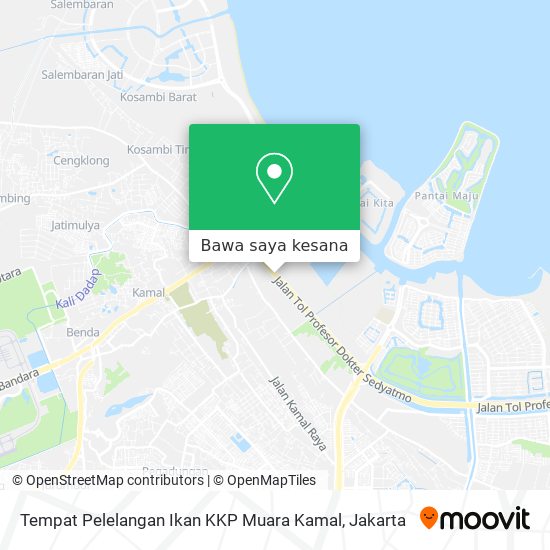 Peta Tempat Pelelangan Ikan KKP Muara Kamal