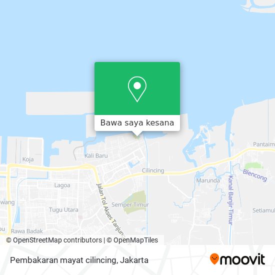 Peta Pembakaran mayat cilincing