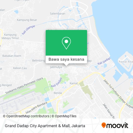 Peta Grand Dadap City Apartment & Mall