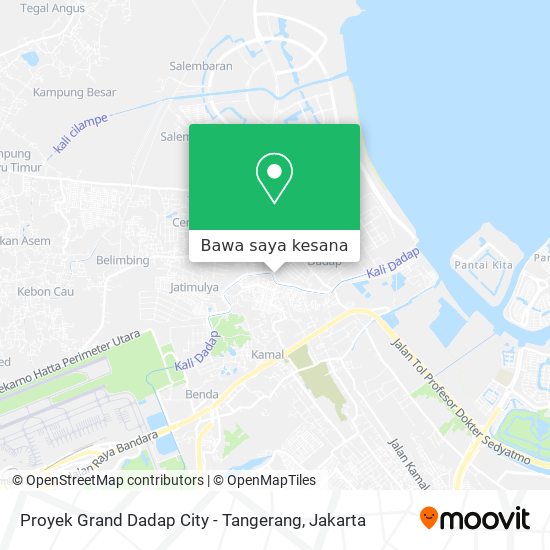 Peta Proyek Grand Dadap City - Tangerang