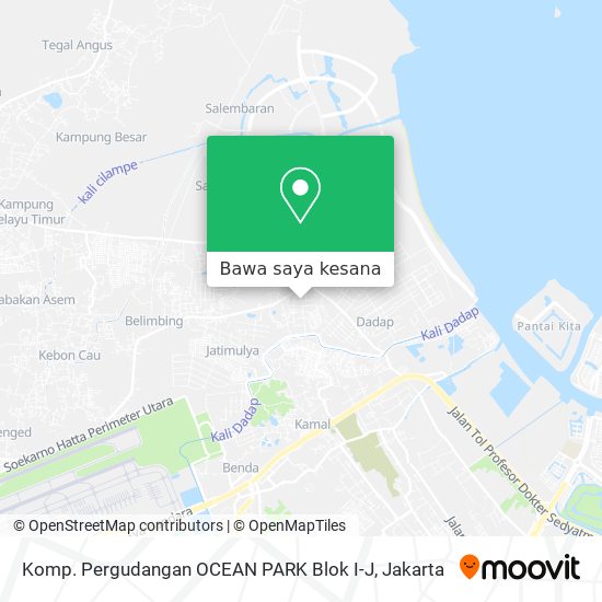 Peta Komp. Pergudangan OCEAN PARK Blok I-J