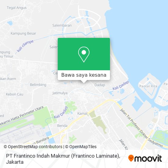 Peta PT Frantinco Indah Makmur (Frantinco Laminate)