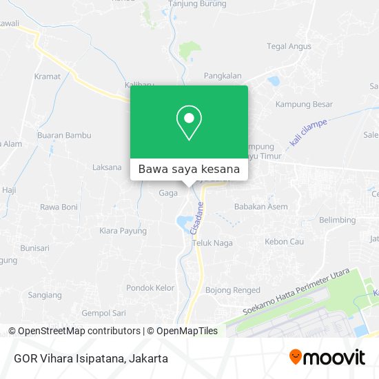 Peta GOR Vihara Isipatana
