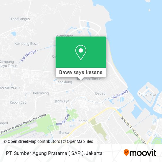 Peta PT. Sumber Agung Pratama ( SAP )