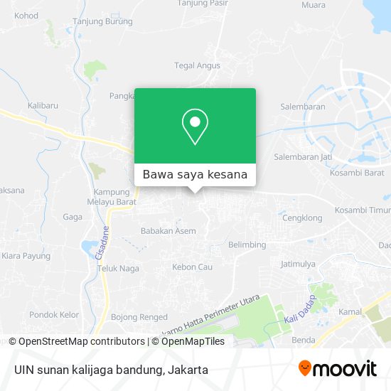 Peta UIN sunan kalijaga bandung