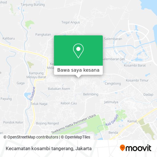Peta Kecamatan kosambi tangerang