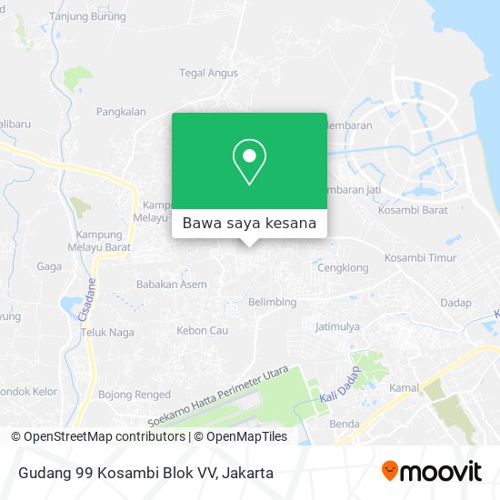 Peta Gudang 99 Kosambi Blok VV