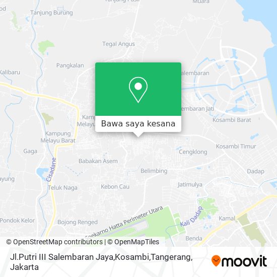 Peta Jl.Putri III Salembaran Jaya,Kosambi,Tangerang