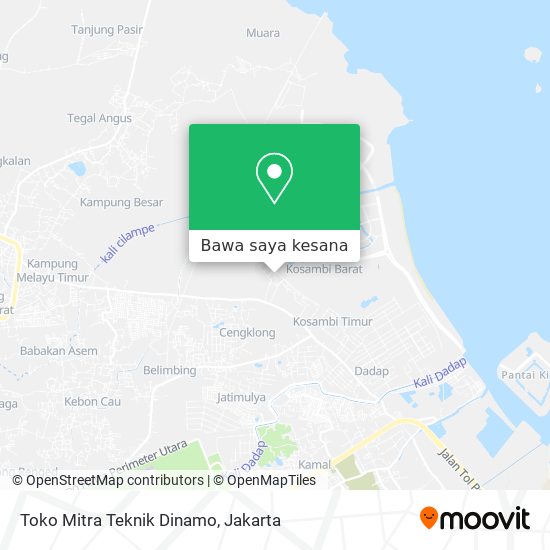 Peta Toko Mitra Teknik Dinamo