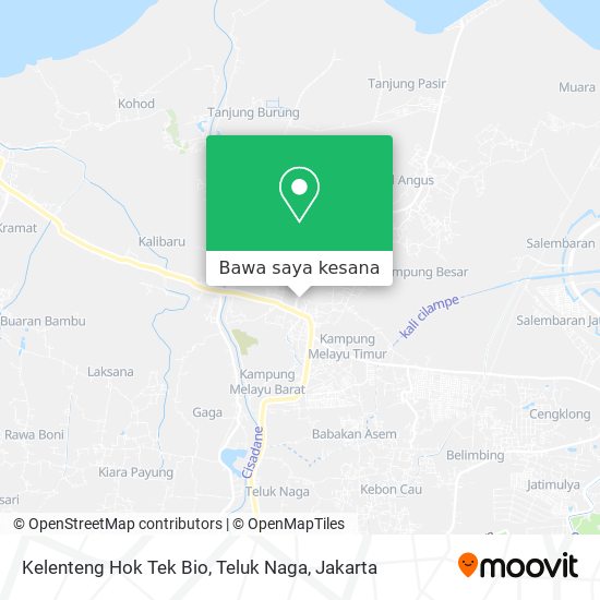 Peta Kelenteng Hok Tek Bio, Teluk Naga