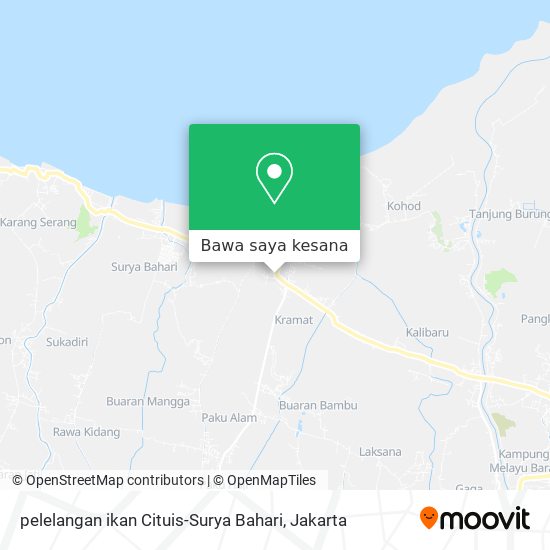 Peta pelelangan ikan Cituis-Surya Bahari
