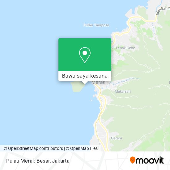 Peta Pulau Merak Besar