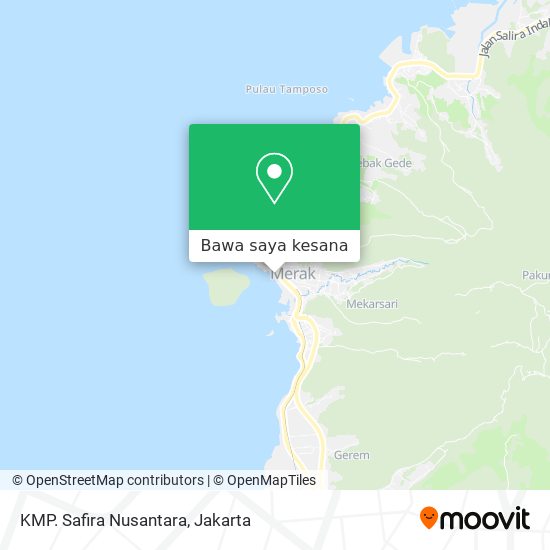 Peta KMP. Safira Nusantara