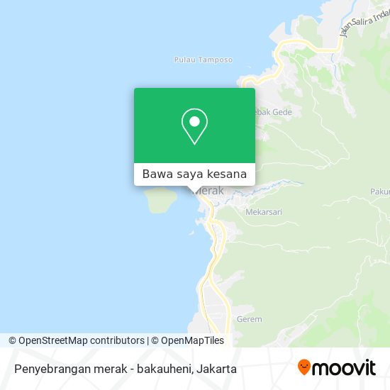 Peta Penyebrangan merak - bakauheni