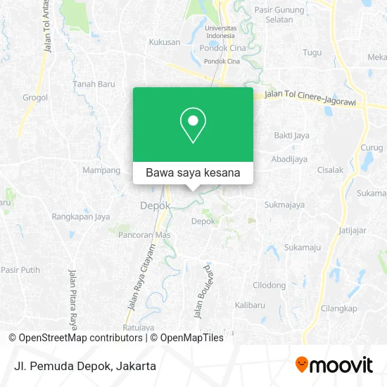 Peta Jl. Pemuda Depok