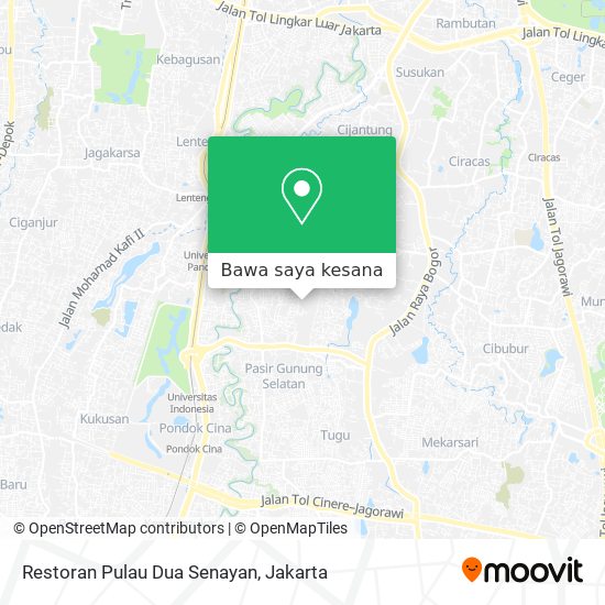 Peta Restoran Pulau Dua Senayan