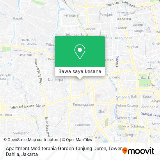 Peta Apartment Mediterania Garden Tanjung Duren, Tower Dahlia