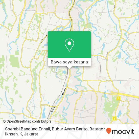 Peta Soerabi Bandung Enhaii, Bubur Ayam Barito, Batagor Ikhsan, K