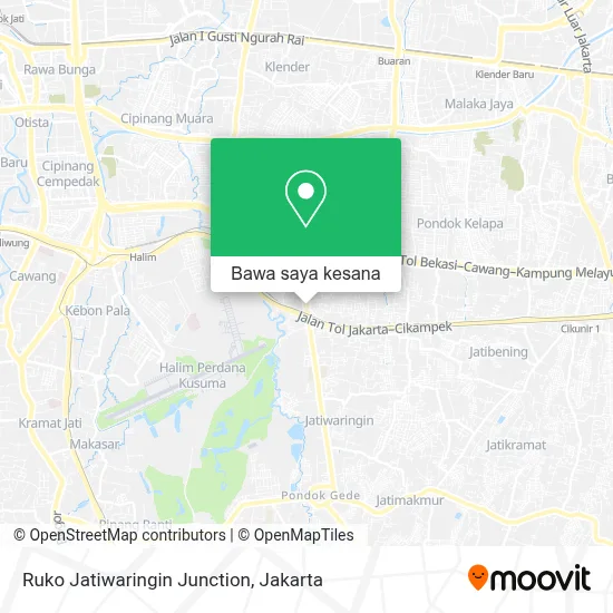 Peta Ruko Jatiwaringin Junction