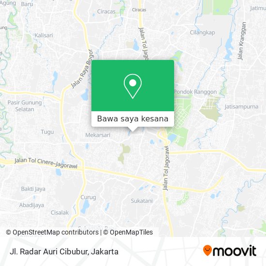 Peta Jl. Radar Auri Cibubur