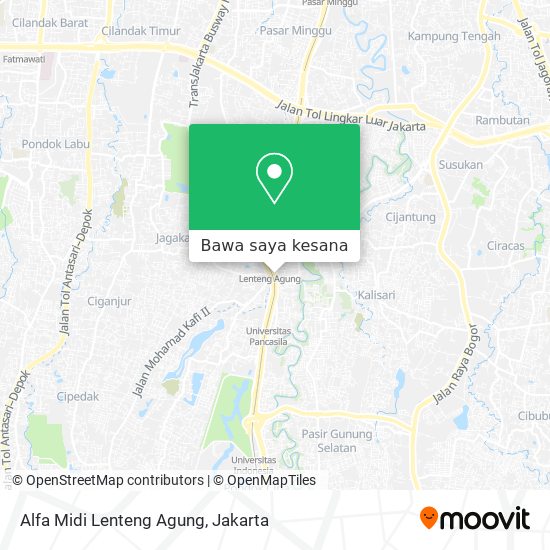 Peta Alfa Midi Lenteng Agung