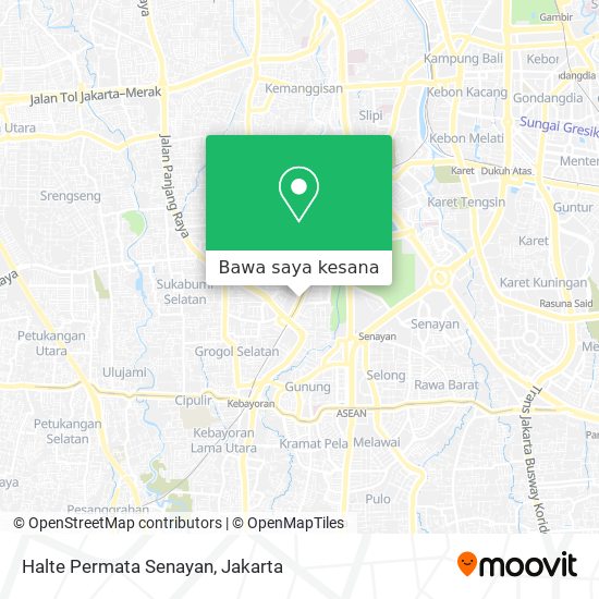 Peta Halte Permata Senayan