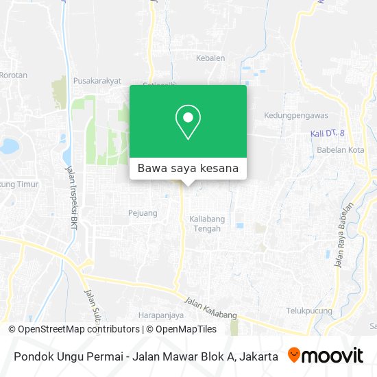 Peta Pondok Ungu Permai - Jalan Mawar Blok A