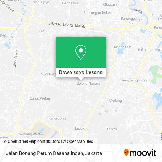 Peta Jalan Bonang Perum Dasana Indah