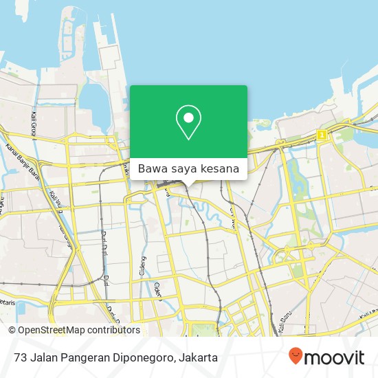 Peta 73 Jalan Pangeran Diponegoro