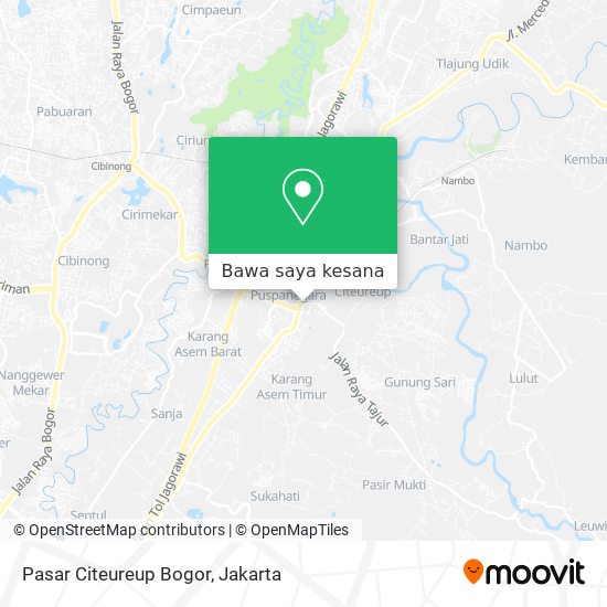 Peta Pasar Citeureup Bogor
