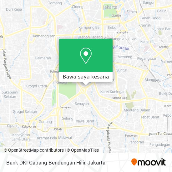 Peta Bank DKI Cabang Bendungan Hilir