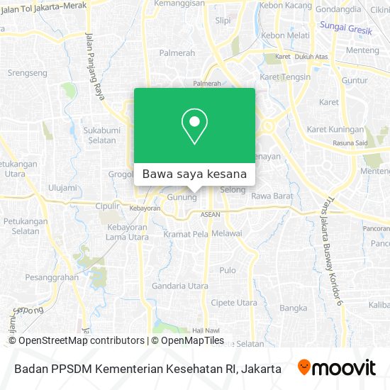 Peta Badan PPSDM Kementerian Kesehatan RI