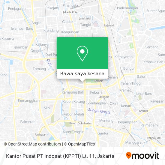 Peta Kantor Pusat PT Indosat (KPPTI)  Lt. 11