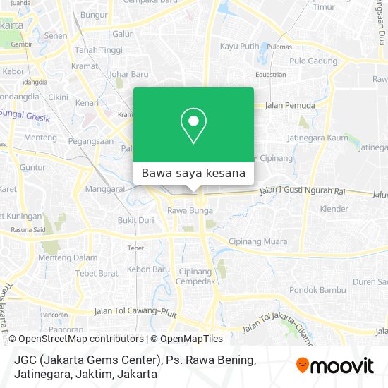 Peta JGC (Jakarta Gems Center), Ps. Rawa Bening, Jatinegara, Jaktim