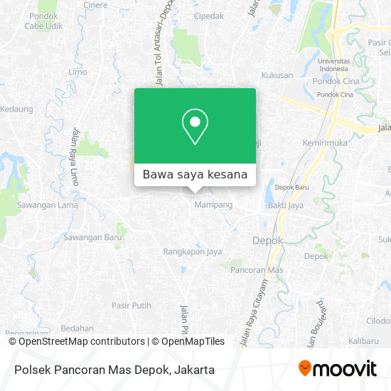 Peta Polsek Pancoran Mas Depok