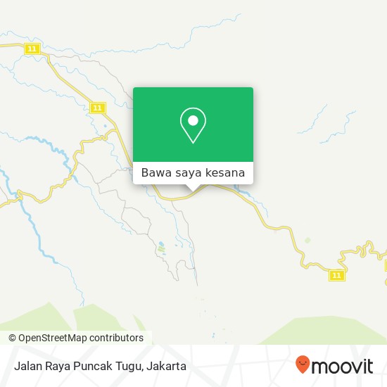 Peta Jalan Raya Puncak Tugu