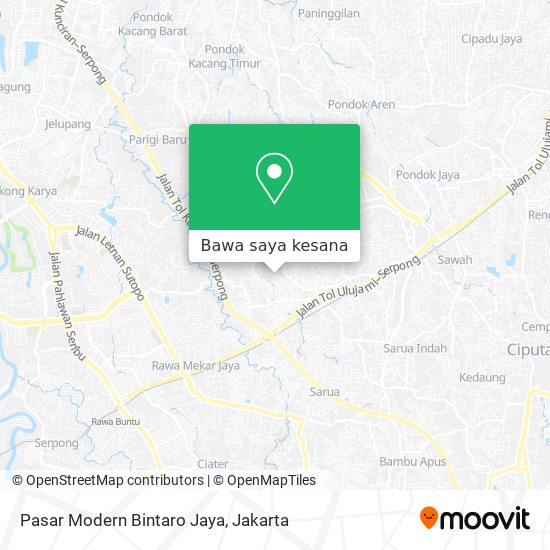 Peta Pasar Modern Bintaro Jaya