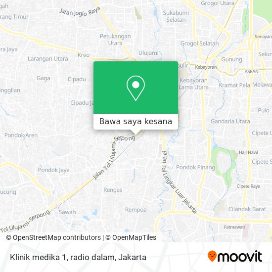 Peta Klinik medika 1, radio dalam
